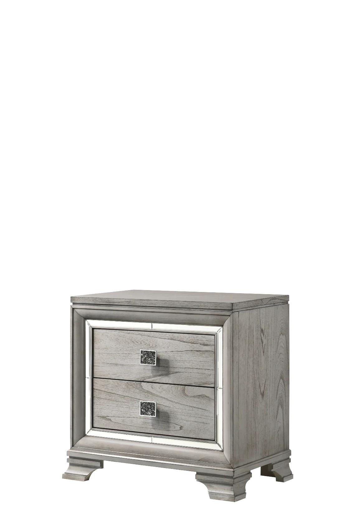 Light Grey Nightstand | Always Below Retail Furniture