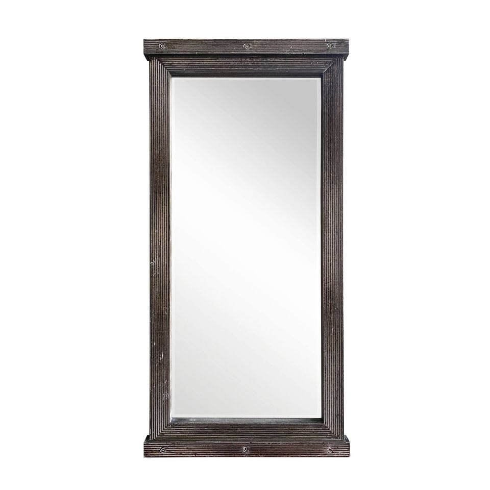 Brand New Rustic Full Length Modern Wooden Frame Beveled Wall/Standing